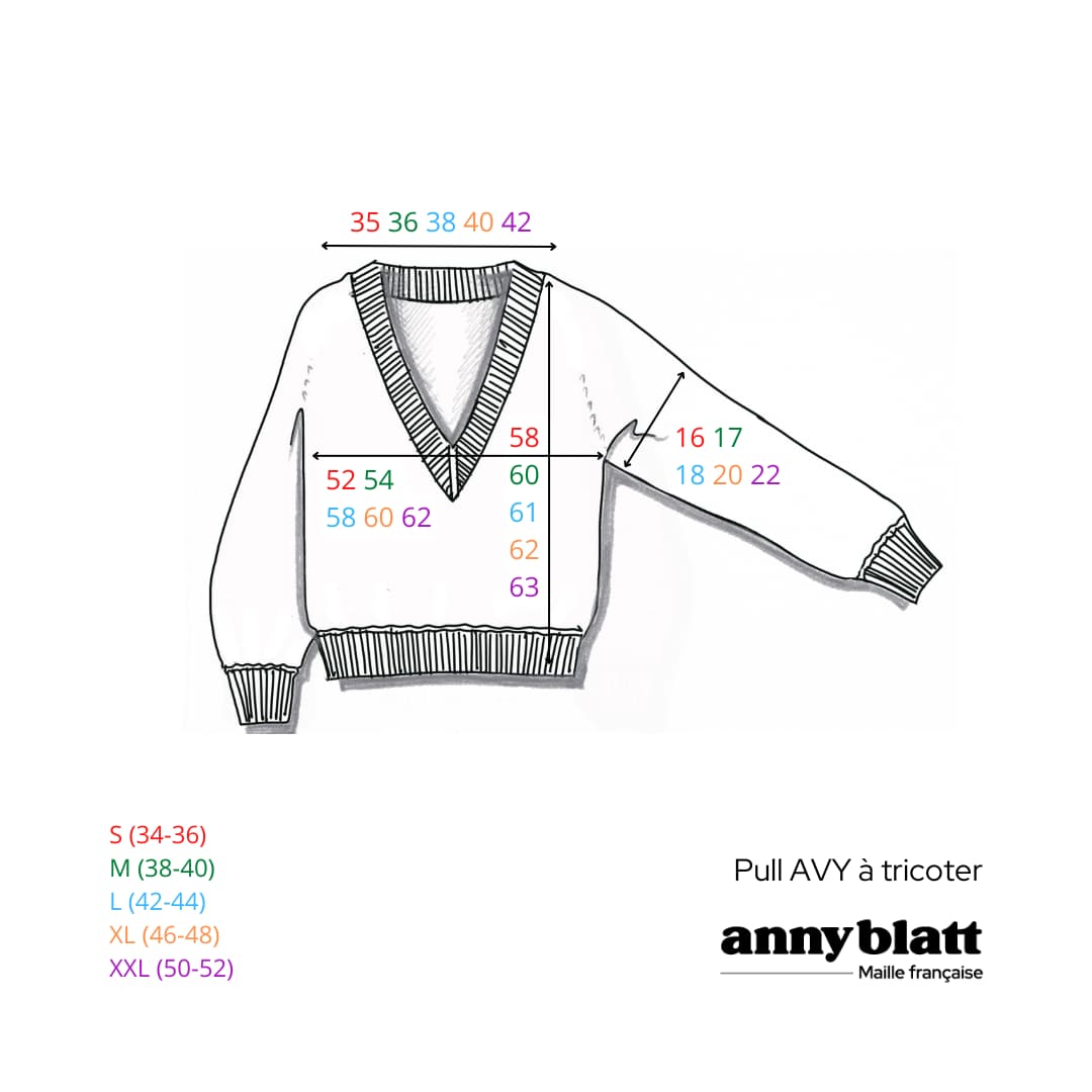 Annyblatt Avy pullover scollo V kit maglia angora