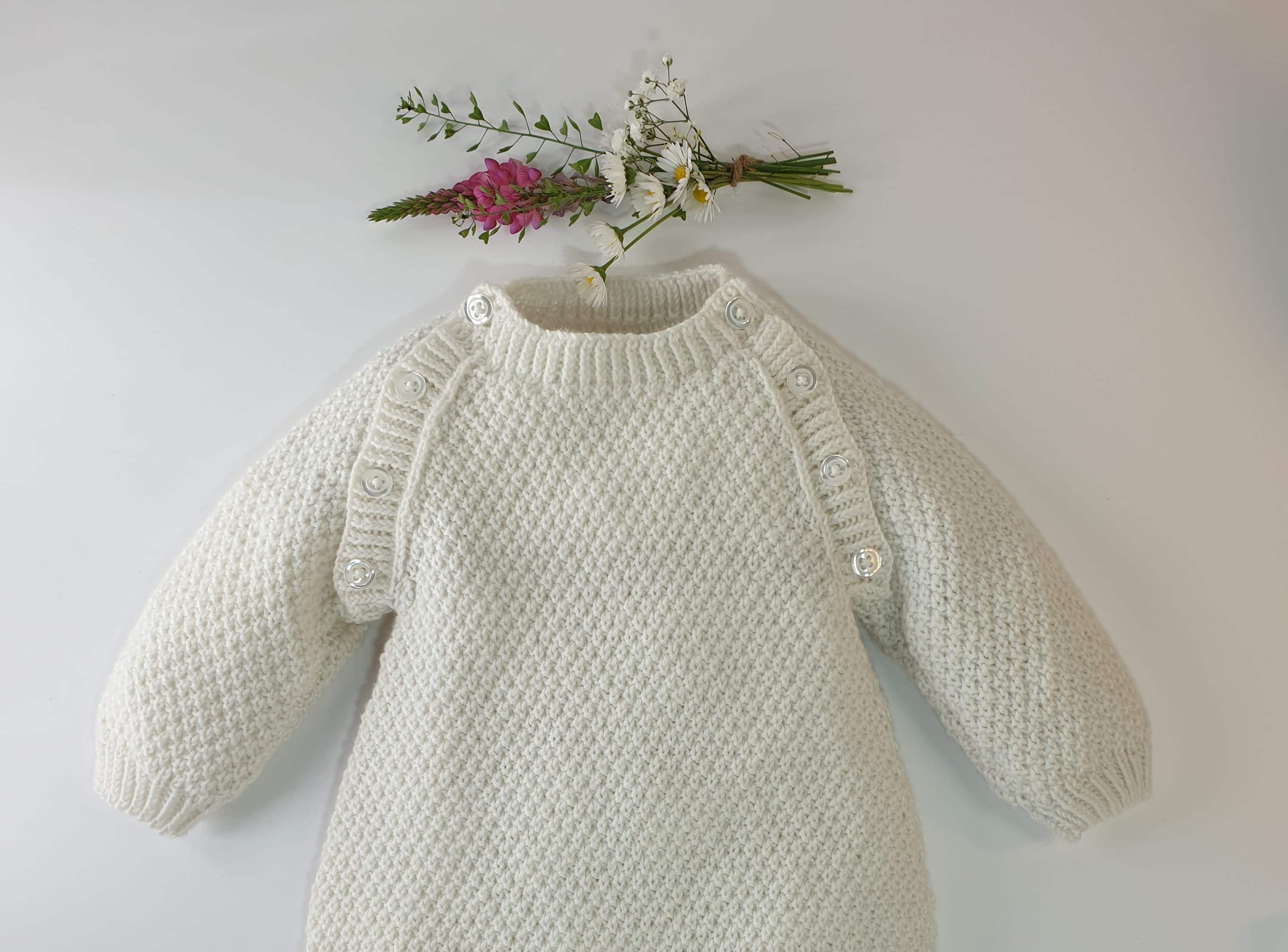 Anny Blatt The Baby Blatt kit tutina neonato bianco