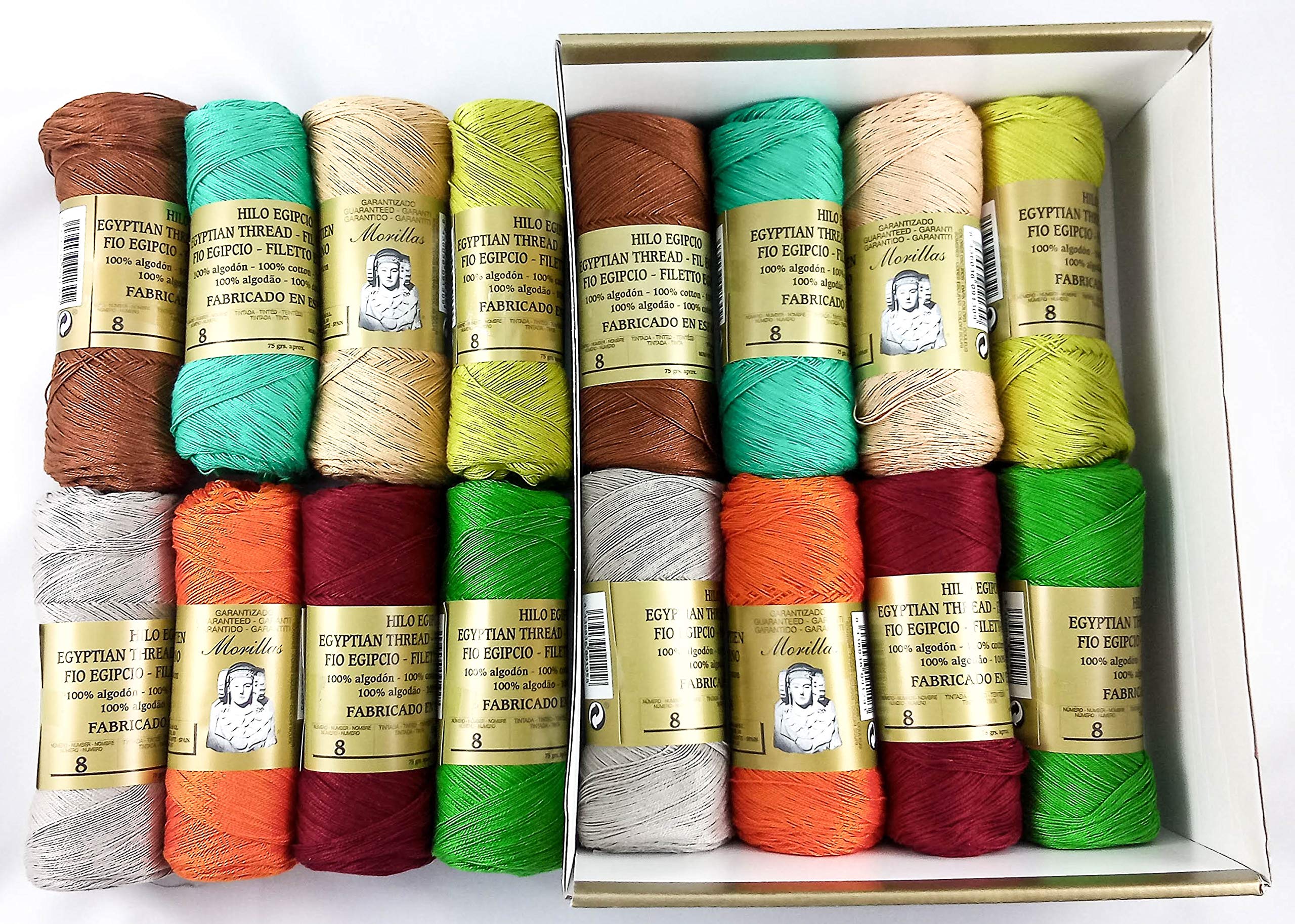 Morillas Zepelines Ne 8/2 cotone perlato 16x75g serie 3 assortiti