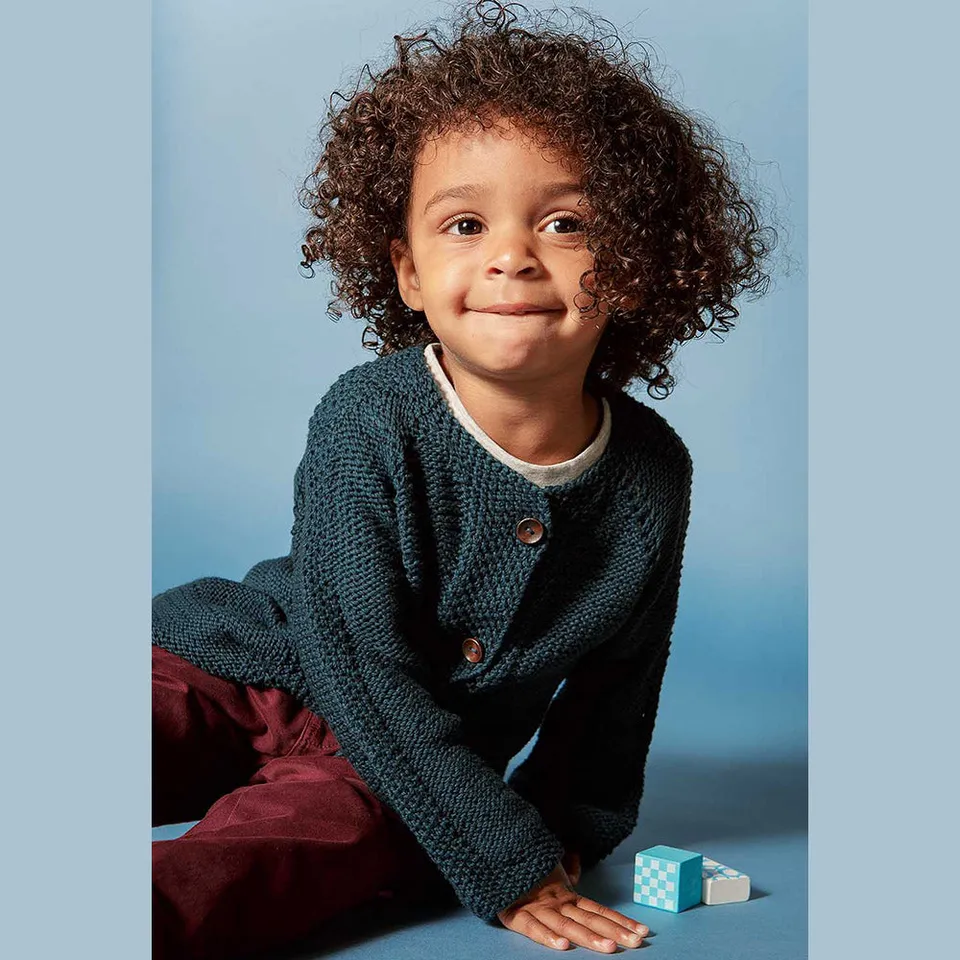 Pascuali Bene Schema Maglia Cardigan Bambino 94-110