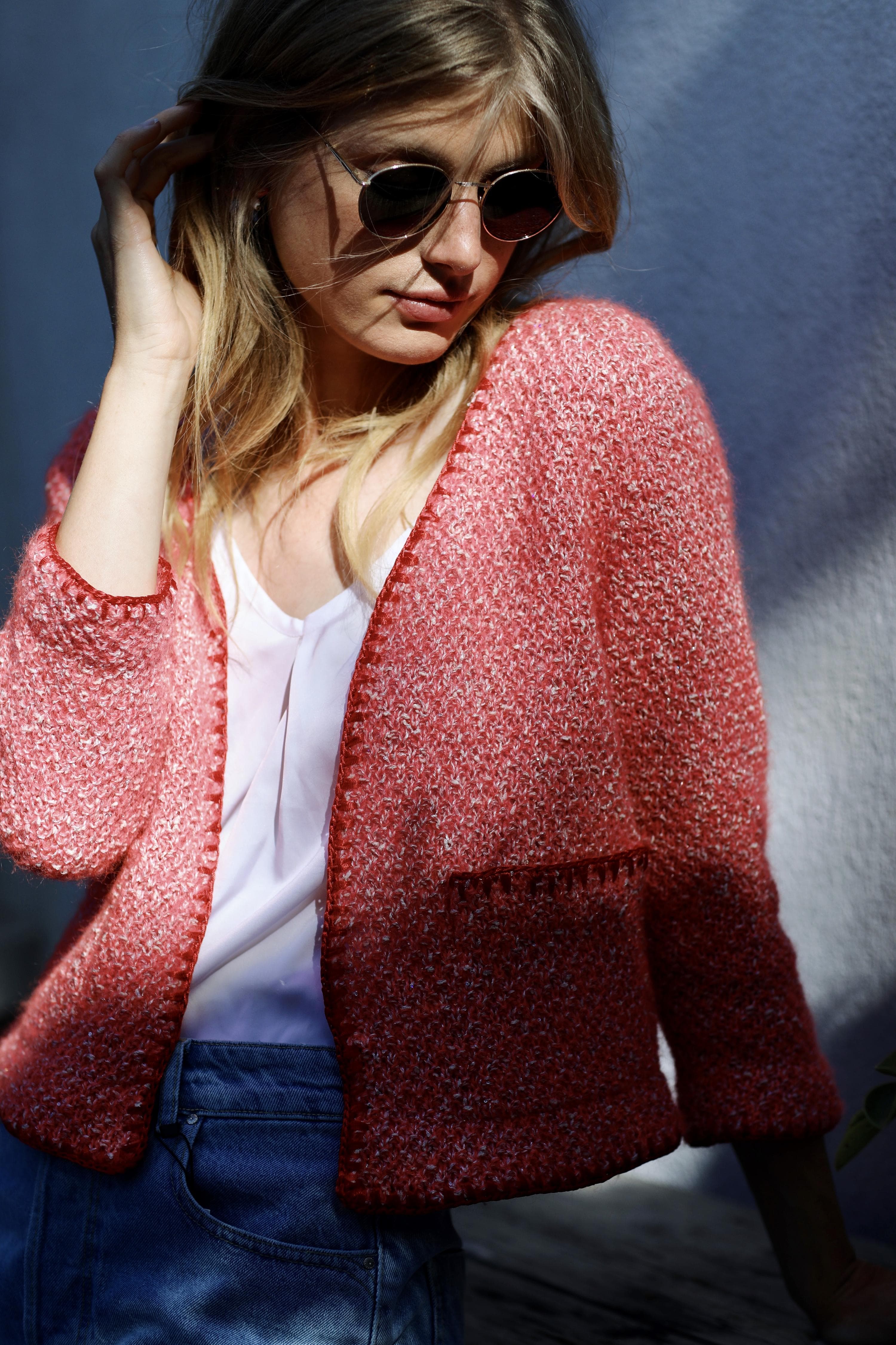 Anny Blatt Marianne kit maglia taglia S pacifico mohair