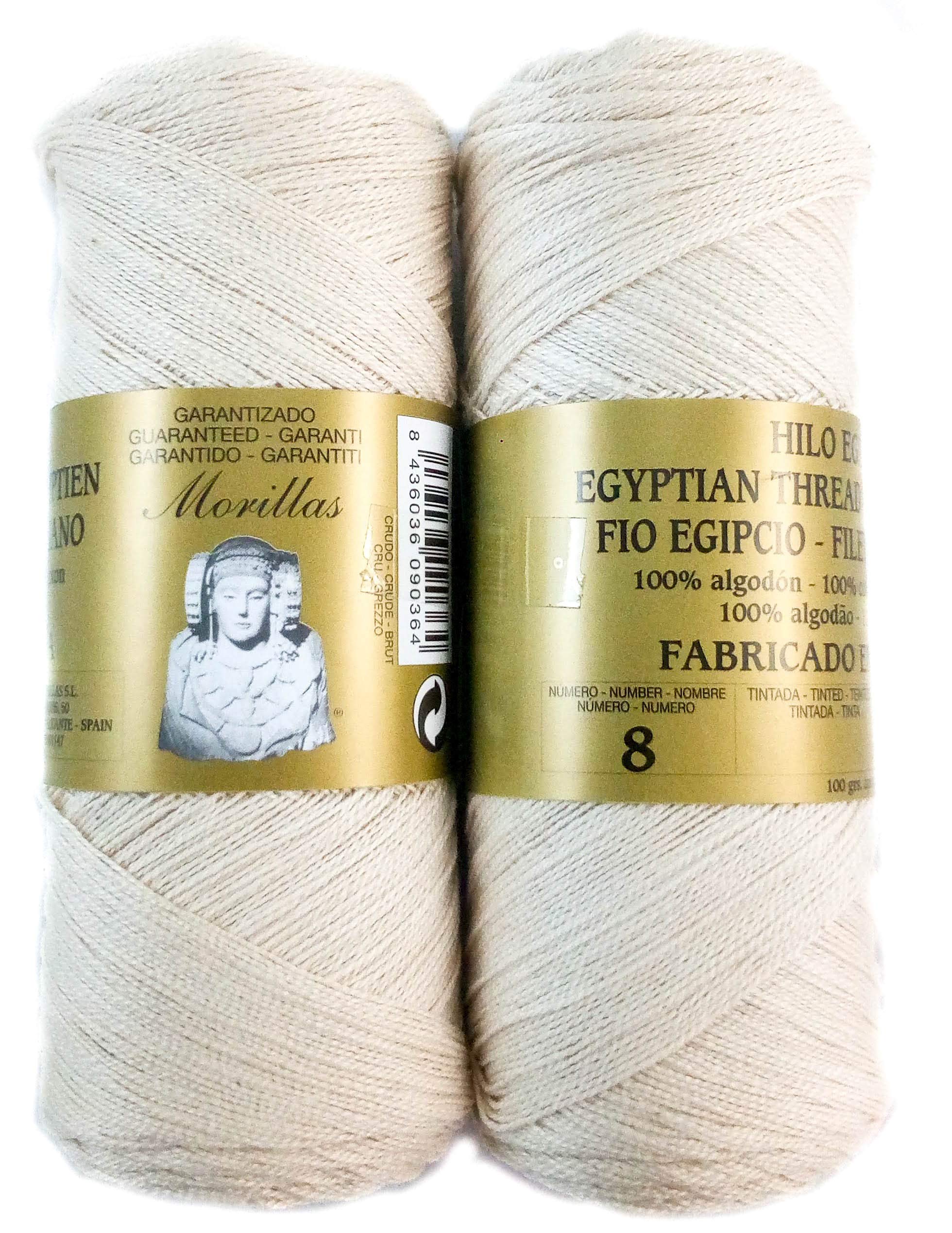 Morillas Zepeline Ne 8/2 filo cotone ecrù 2pz 100g