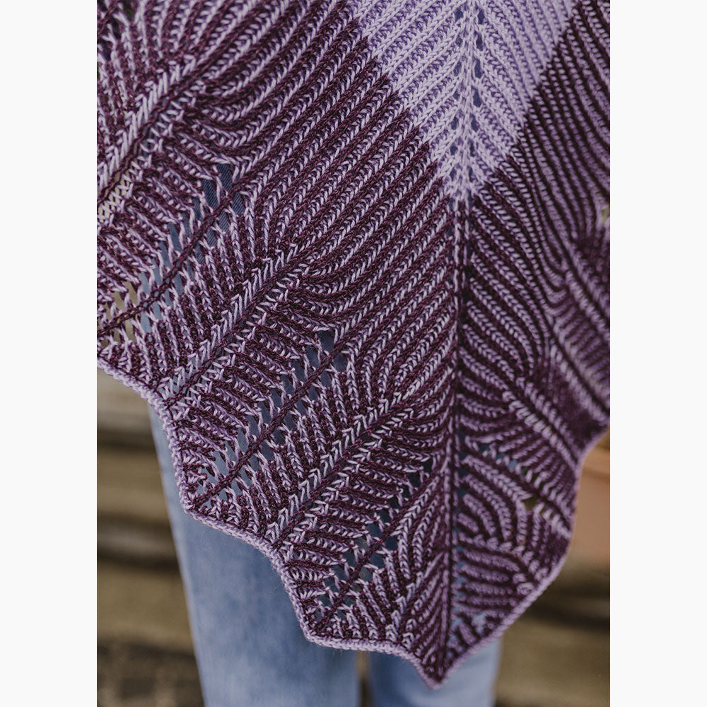 Pascuali Visteria Shawl pattern maglia scialle triangolare