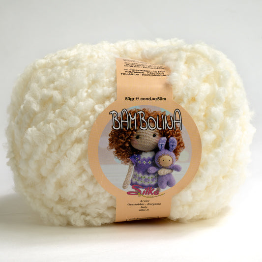 Il Filo di Arianna Bambolina gomitolo bouclé Beige 18 50g