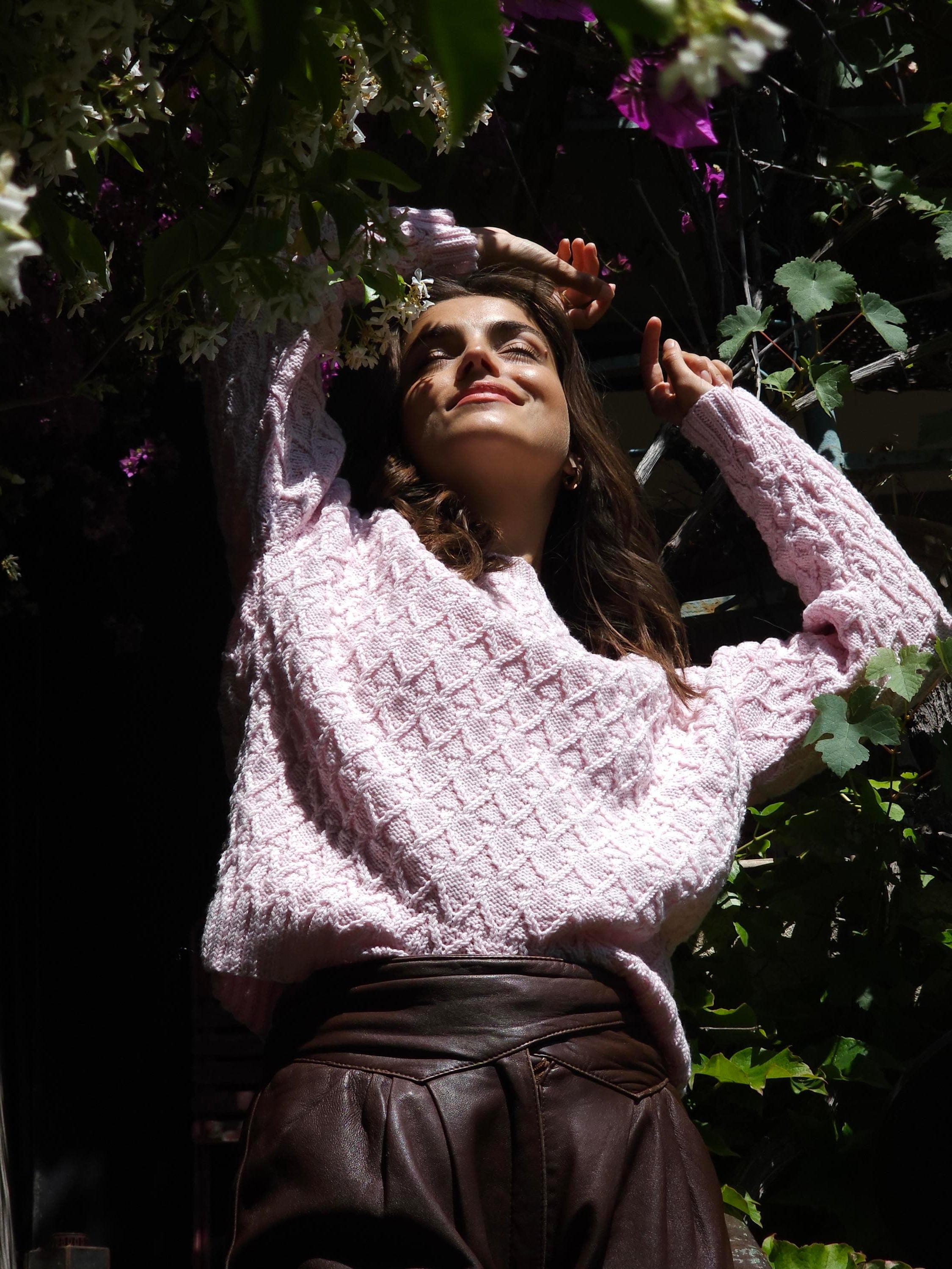 Anny Blatt Augusta kit maglia pull merinos cipria