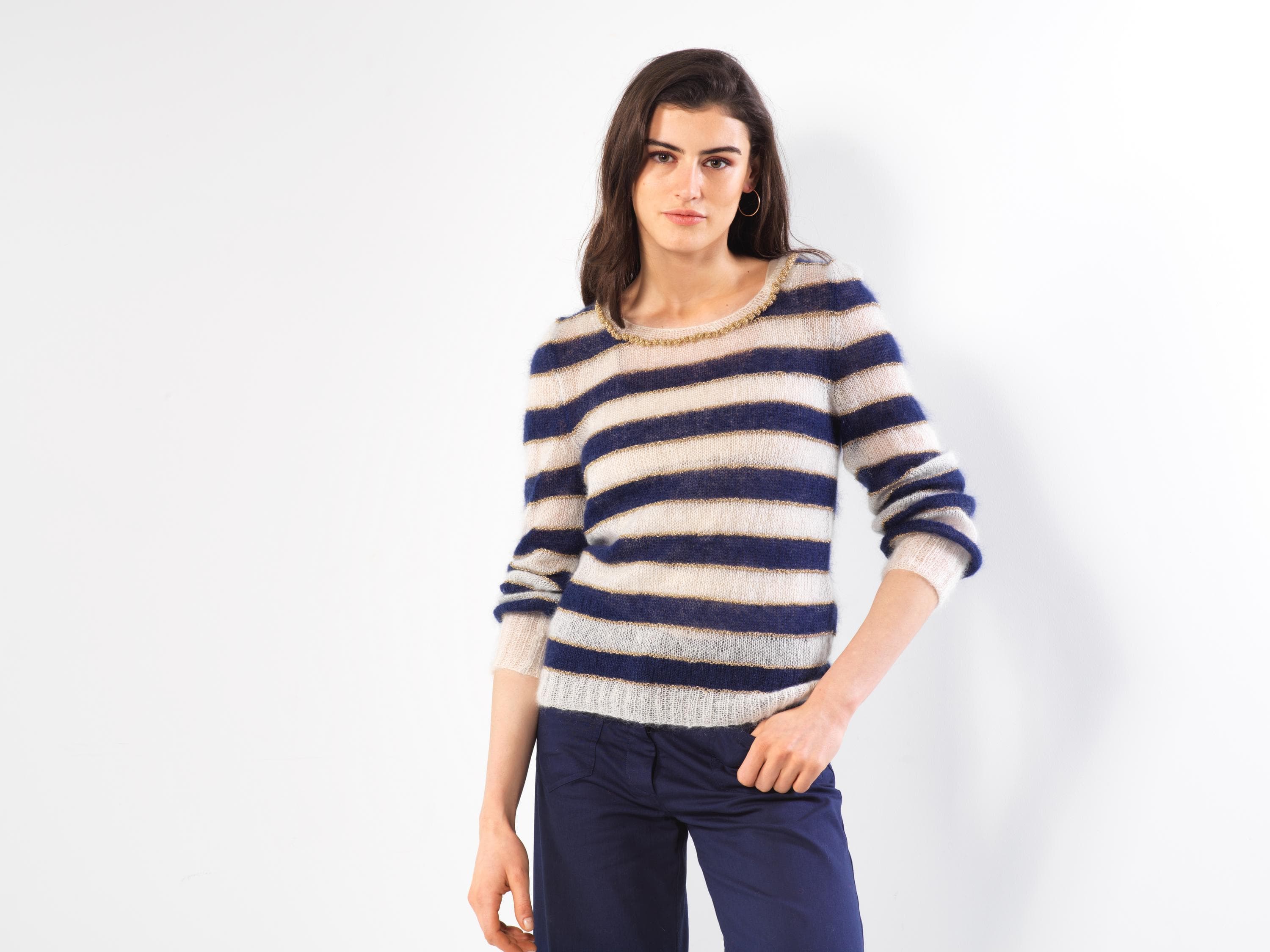 Annyblatt Lisa kit maglia estivo taglia S naturale marine