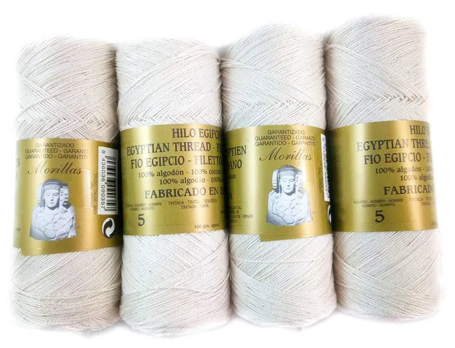 Morillas Zepelines Ne 5/2 cotone perlato ecrù 4x100 g