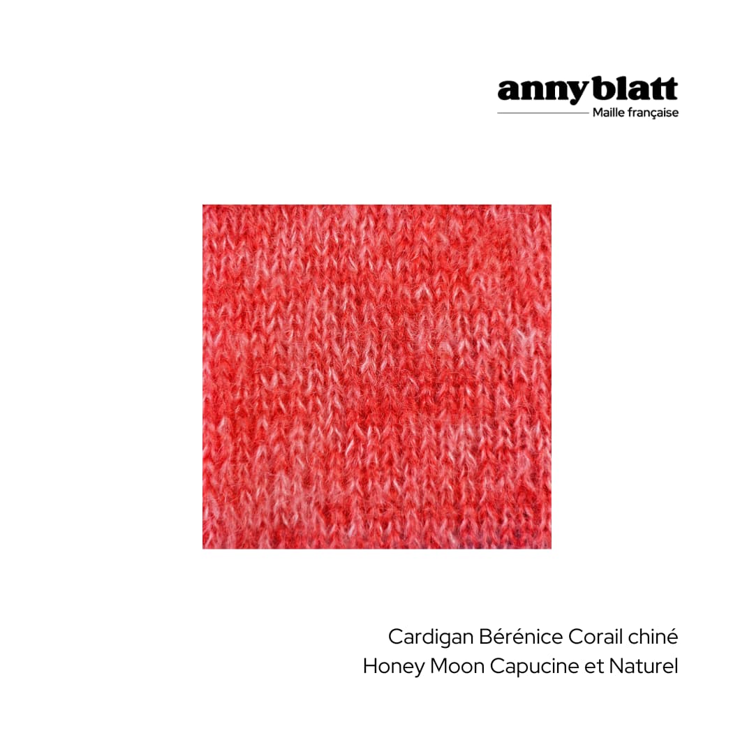 Annyblatt Calista cardigan kit maglia rosa chiaro mohair