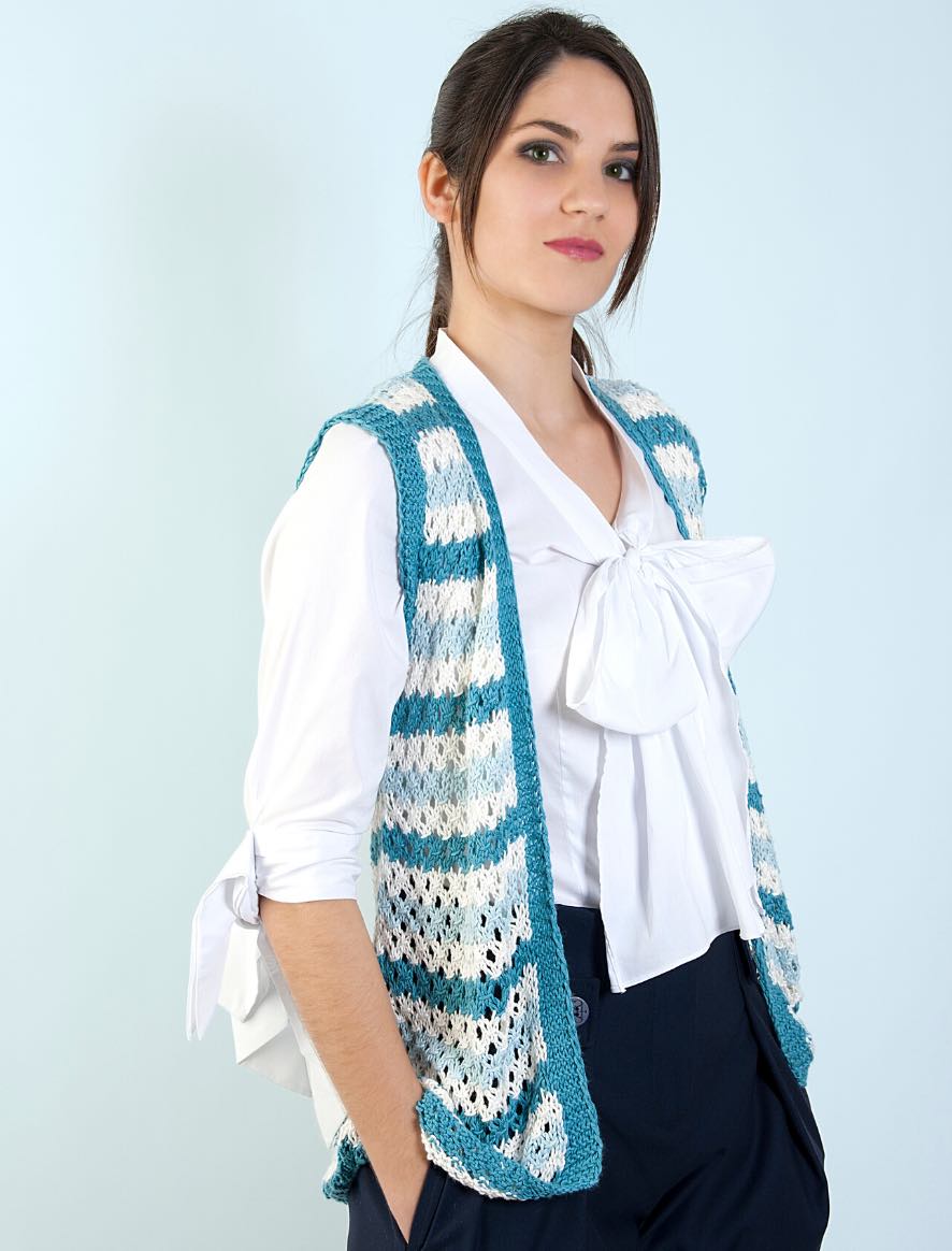 Rosarios4 17 Colete BioBamboo modello gilet donna