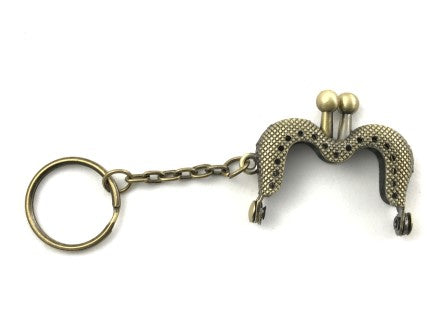 Il Filo di Arianna Clic Clac Cuore chiusura borsa 8,5 cm argento