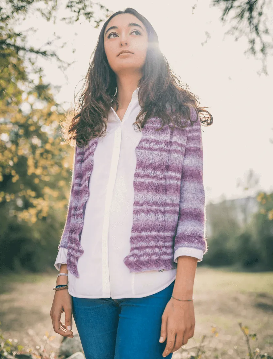 Rosarios4 197 Casaco Tea Cup modello cardigan donna