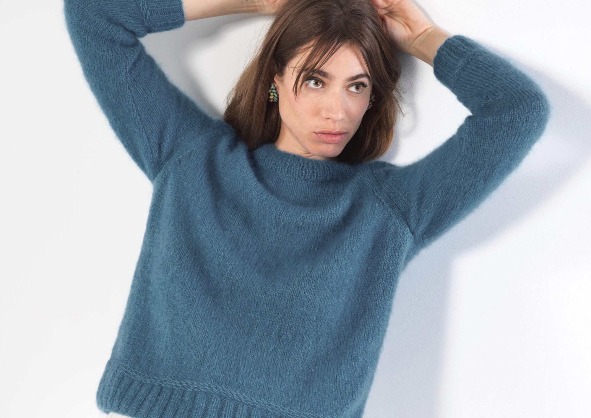Annyblatt Ambre kit maglia pullover mohair tinta unita