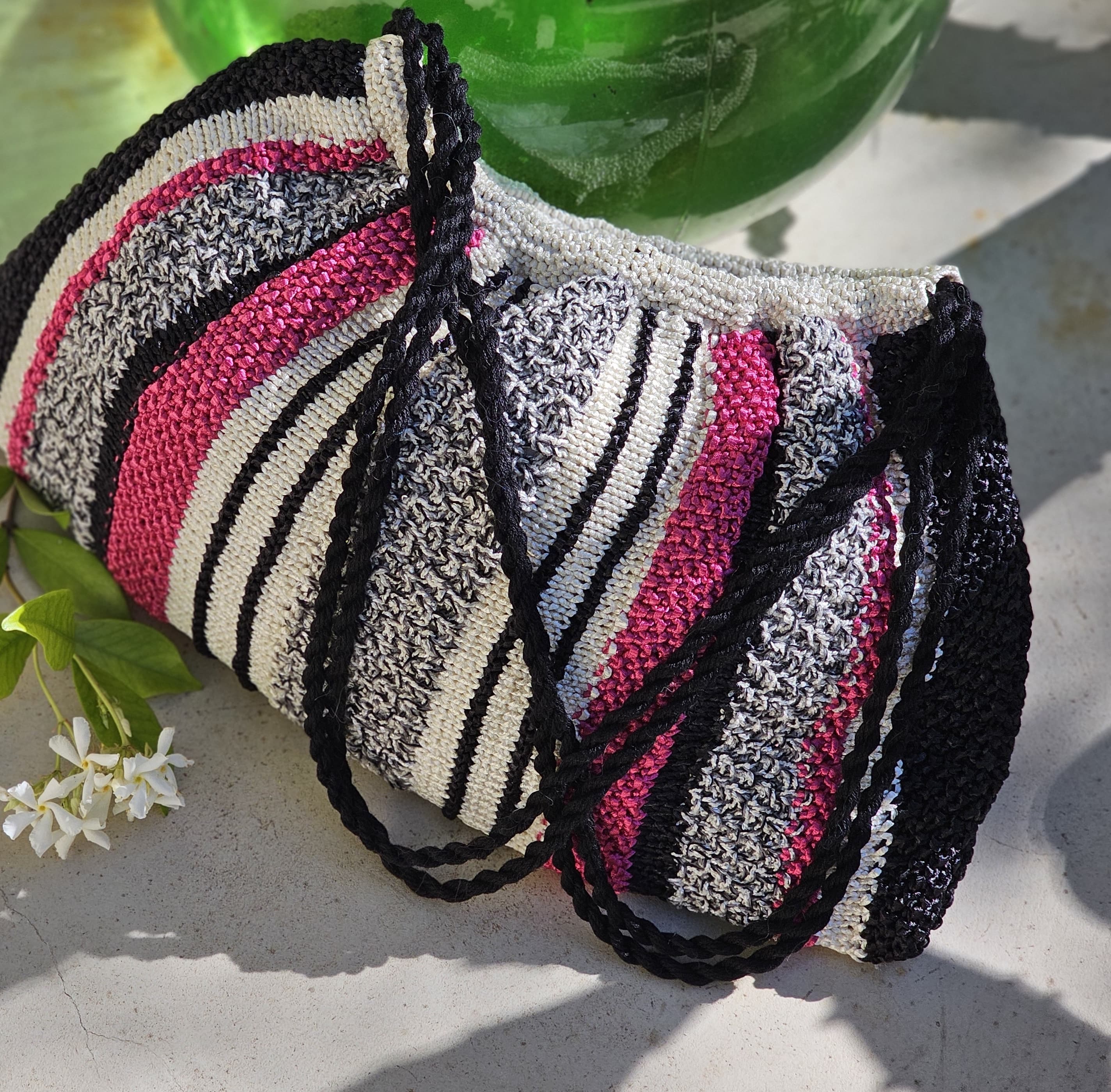 Anny Blatt Kathleen borsa kit maglia cotone sorbet