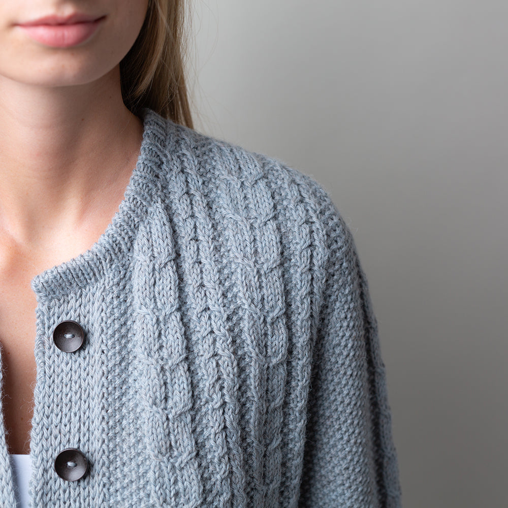 Pascuali Moss Twist Cardigan schema maglia ai ferri