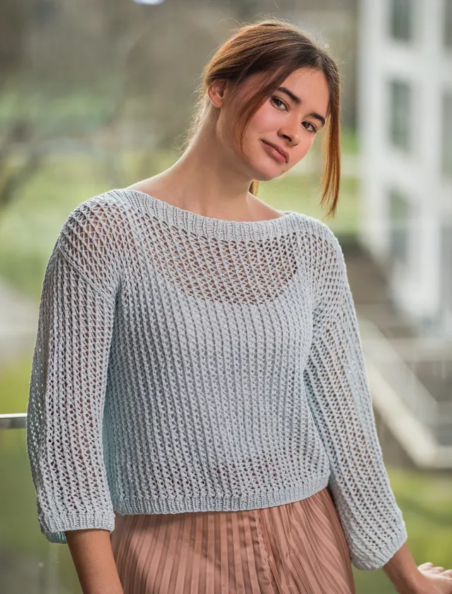 Rosarios4 429 Blusa Rossio schema maglia donna