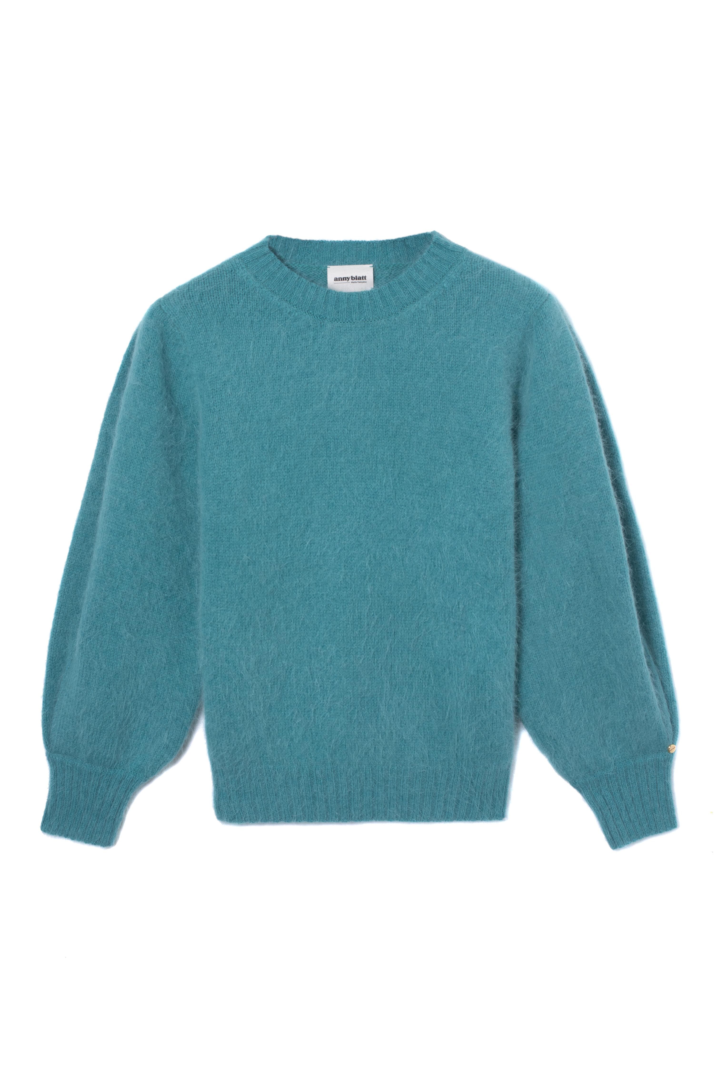 Anny Blatt Alix maglione angora menta