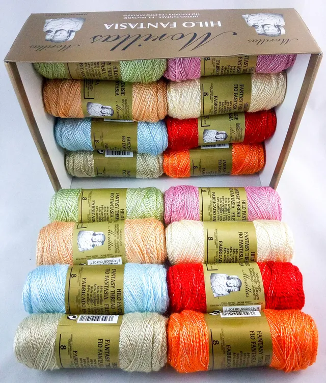 Morillas Zepelines Fantasia N.8 filato acrilico lucidi 16 gomitoli lurex