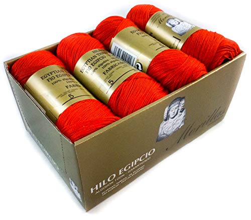 Morillas Zepelines Ne 5/2 filo di cotone rosso 11 8 pezzi mercerizzato