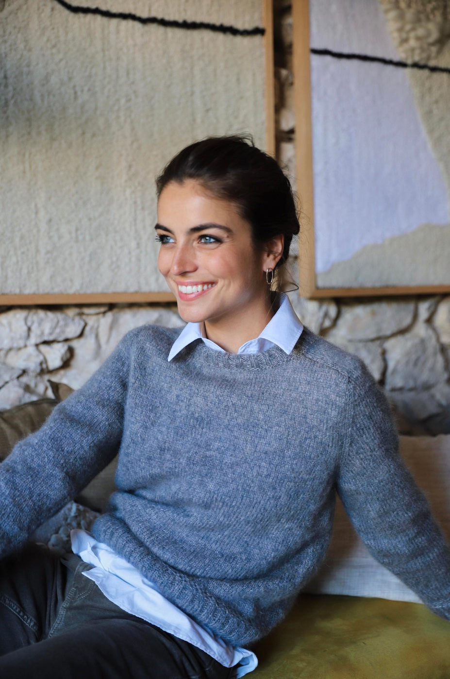 Annyblatt Antonia kit maglia pullover mohair chiné