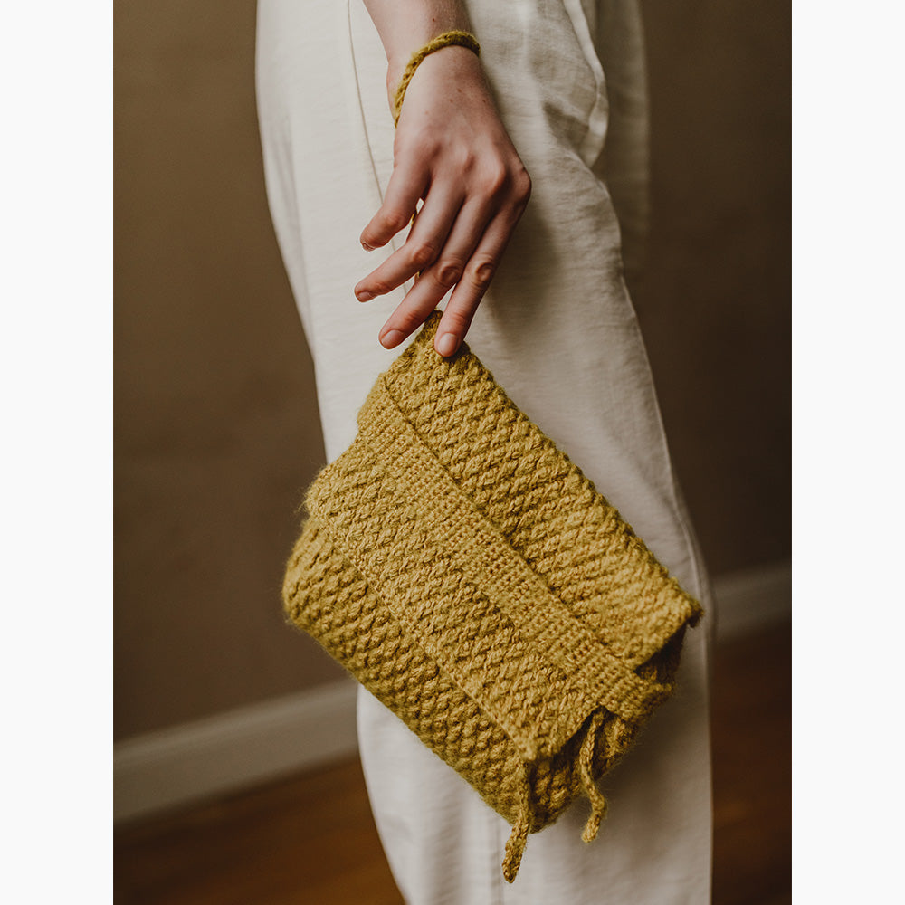 Pascuali Lunti schema uncinetto clutch cotone mohair