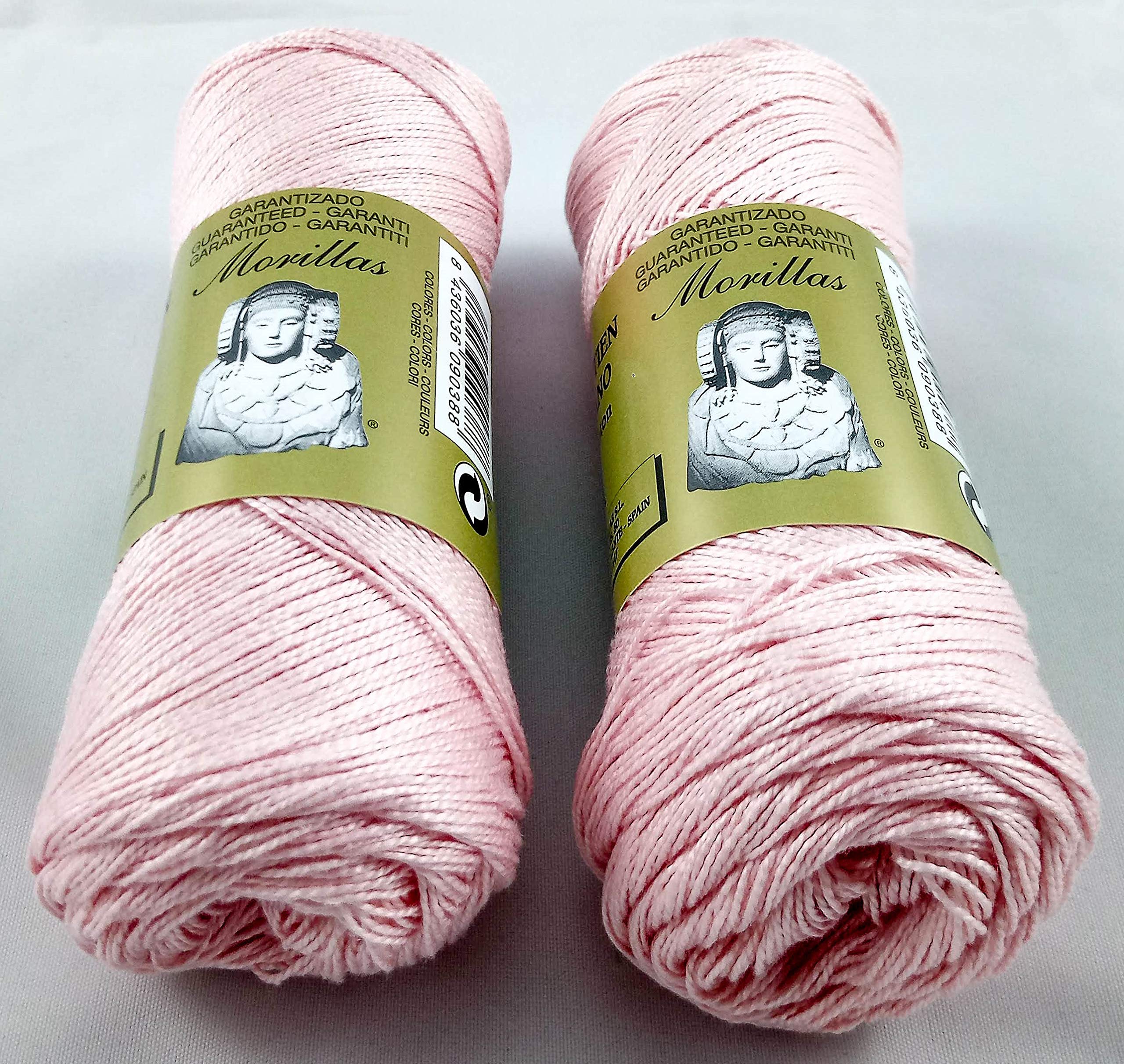 Morillas Zepelines Ne 5/2 cotone perlato rosa 8 2pz