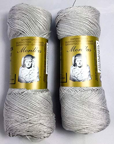 Morillas Zepelines Ne 8/2 filo cotone 2x75 g grigio 38 mercerizzato