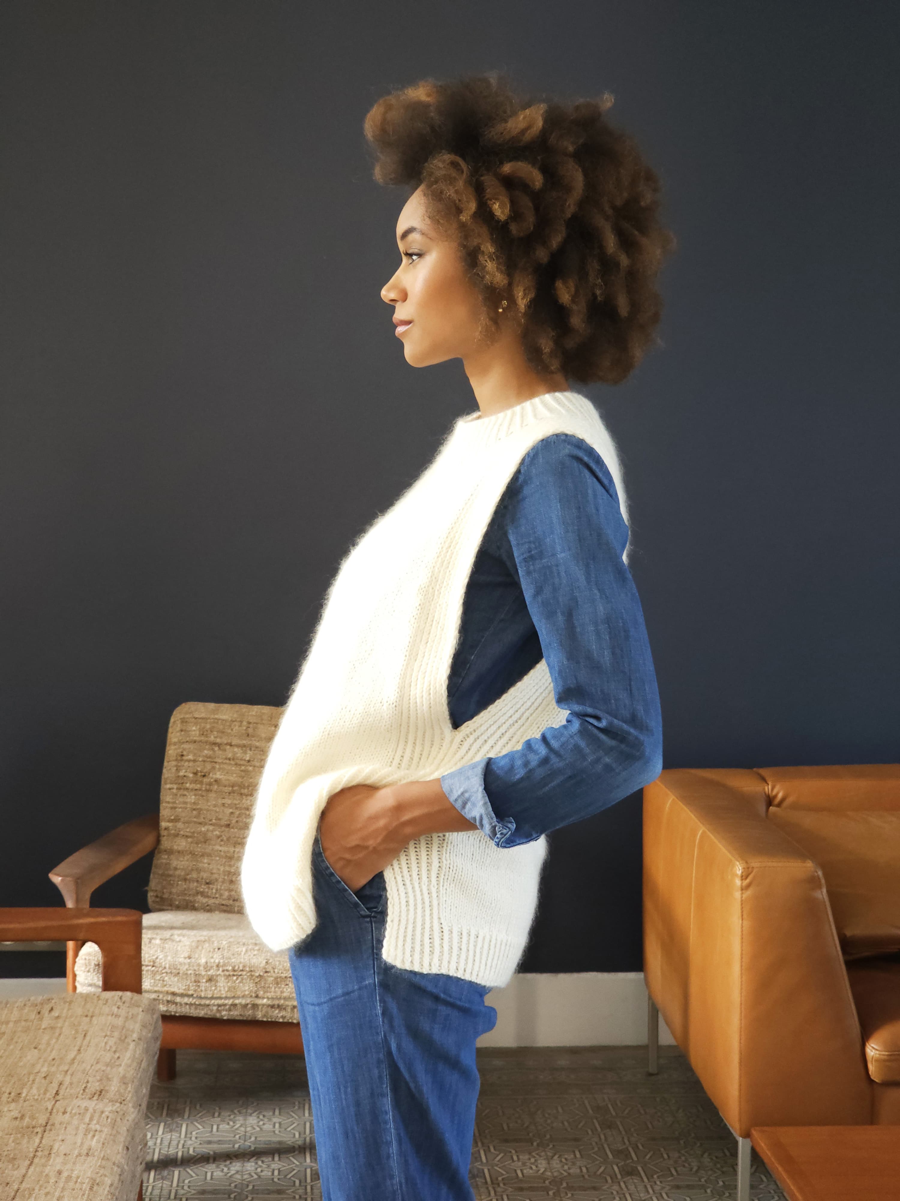 Annyblatt Circe kit maglia gilet merino mohair