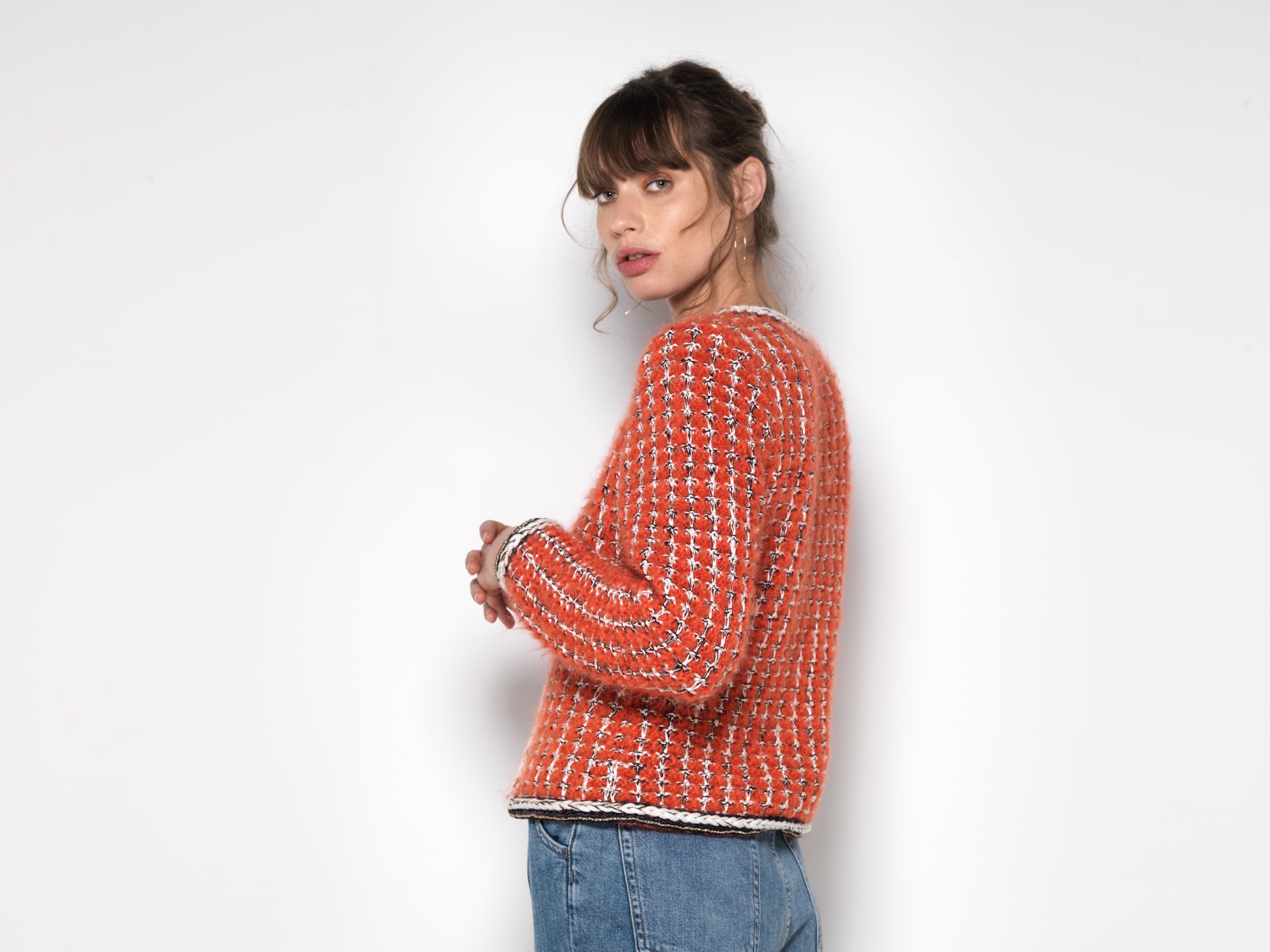 Annyblatt Quincy giacca kit maglia taglia S merino mohair