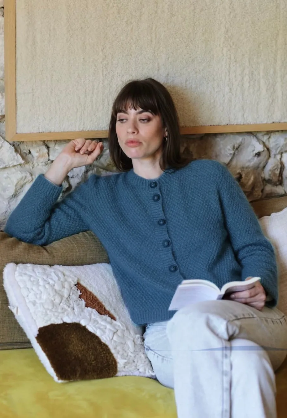 Annyblatt Priscilla cardigan kit maglia taglia S mohair