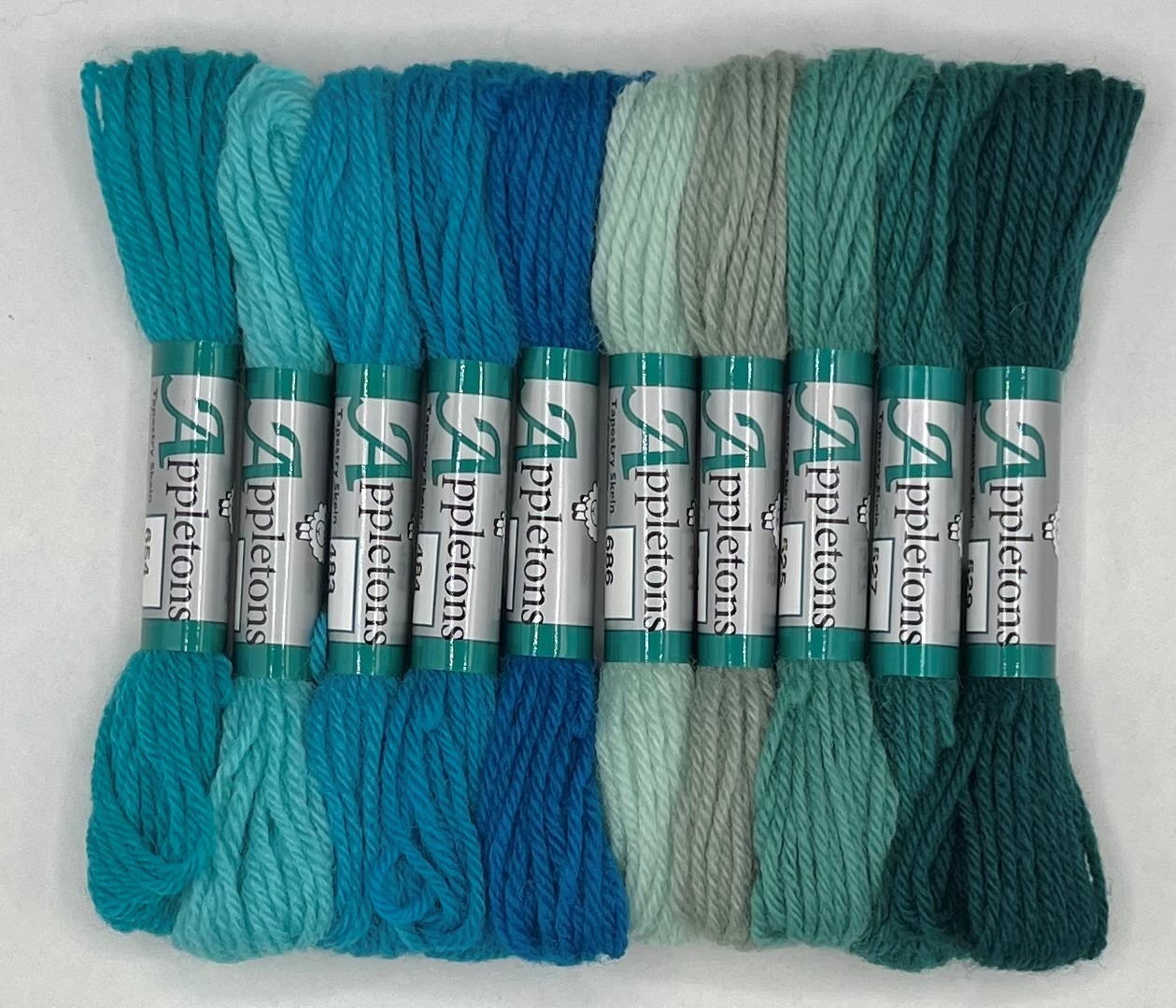 Appleton Tapestry Teal lana 4 capi verde petrolio