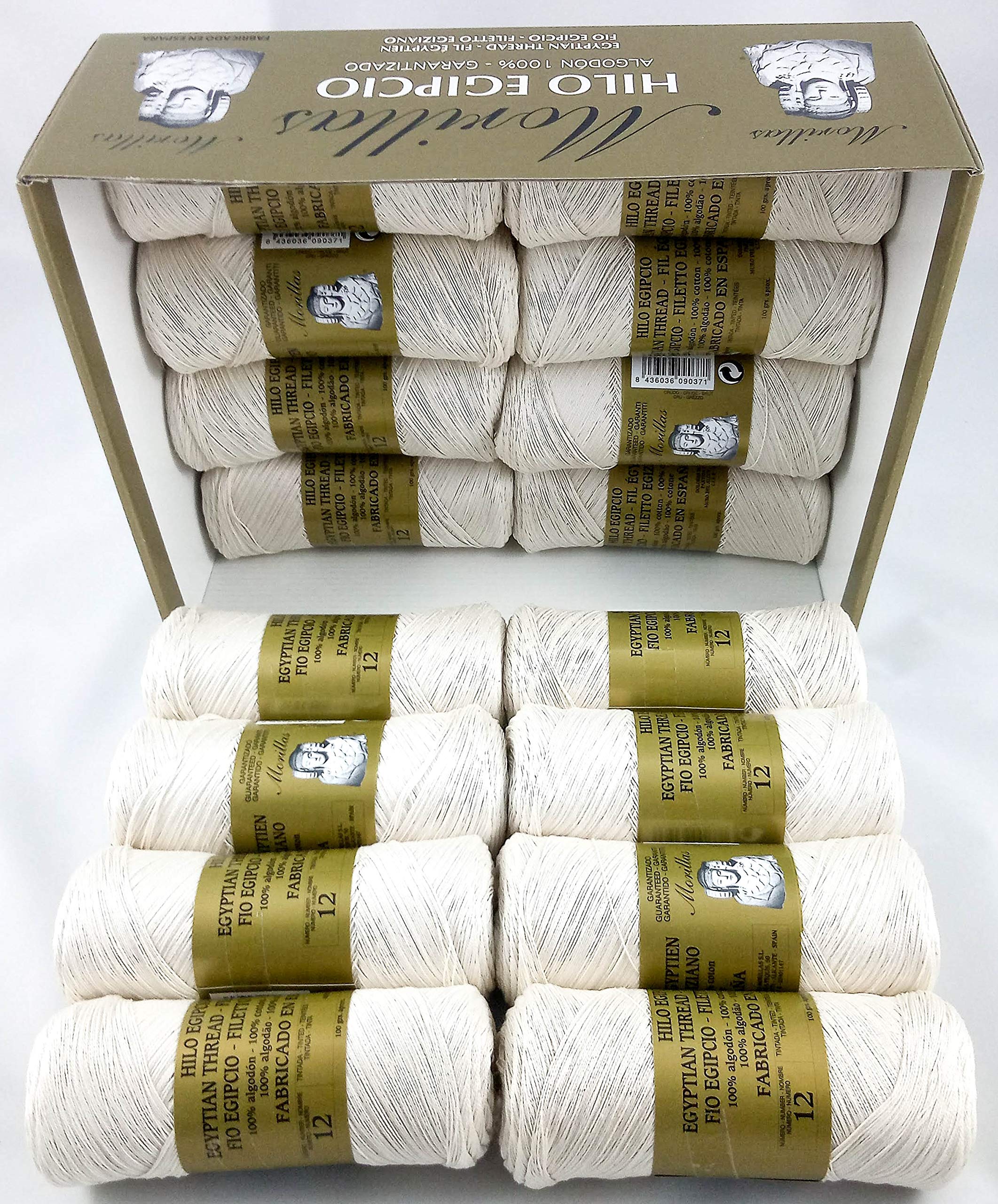 Morillas Zepelines Ne 12/2 cotone perlato 16x100g ecrù