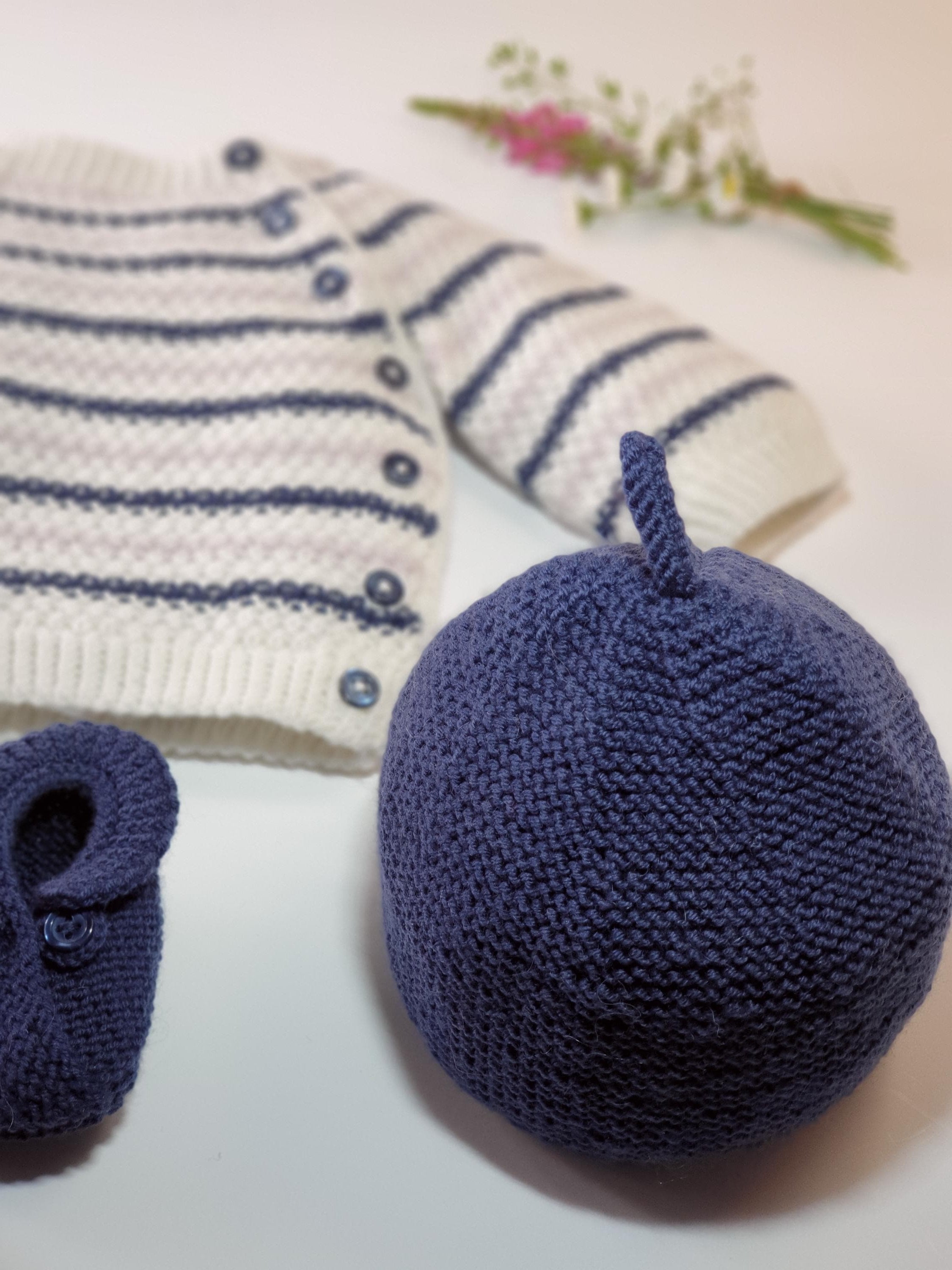 Anny Blatt Citron kit maglia bebè taglia 1 in merino