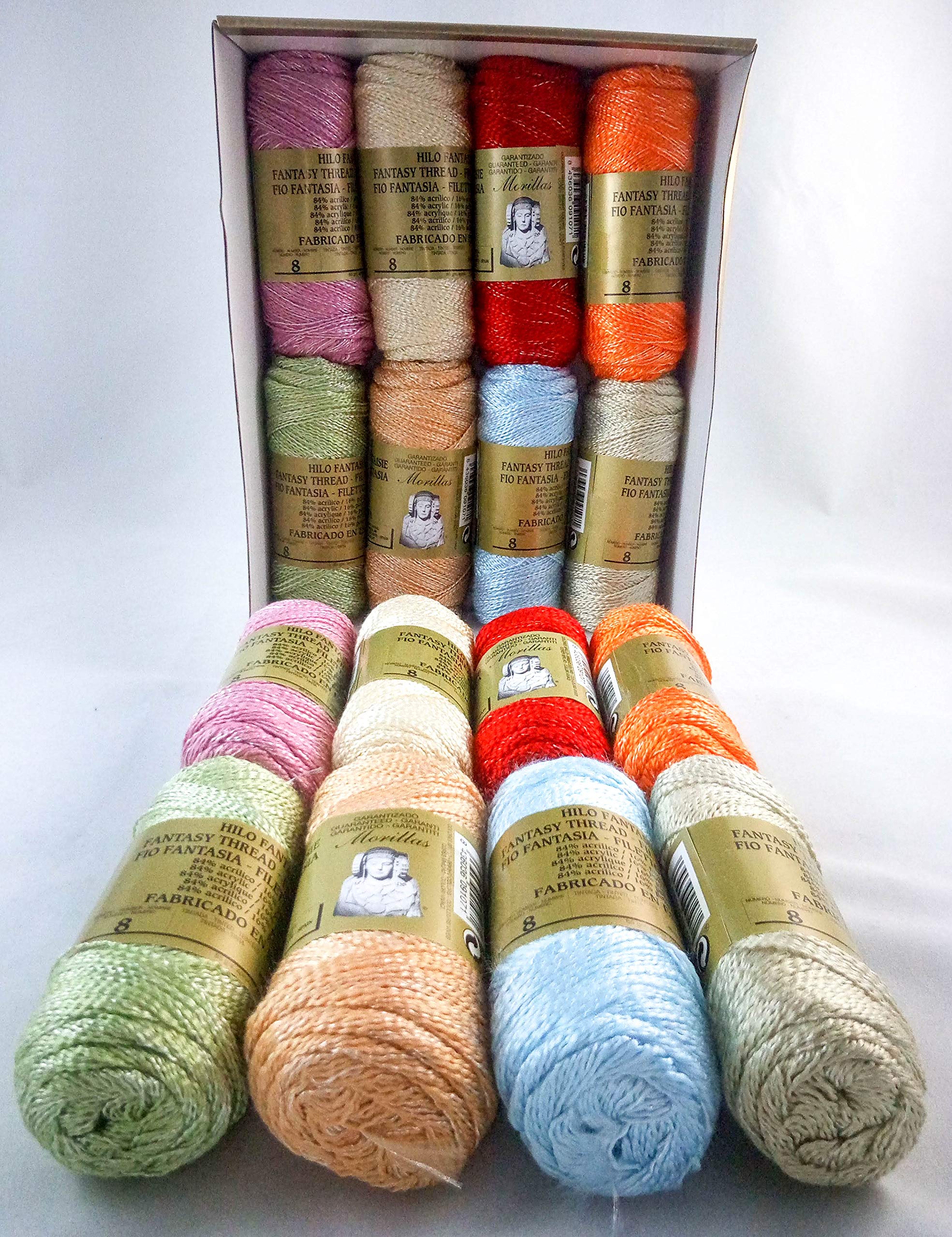 Morillas Zepelines Fantasia N.8 filato acrilico lucidi 16 gomitoli lurex