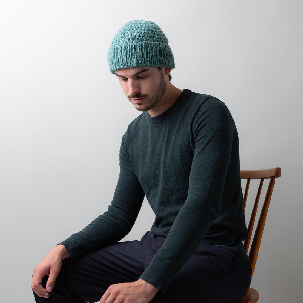 Pascuali Snug Top Hat pattern maglia cappello coste