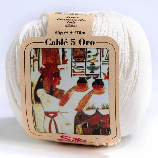Il Filo di Arianna Cotone Cable 5 filato cotone 50 g tinta unita