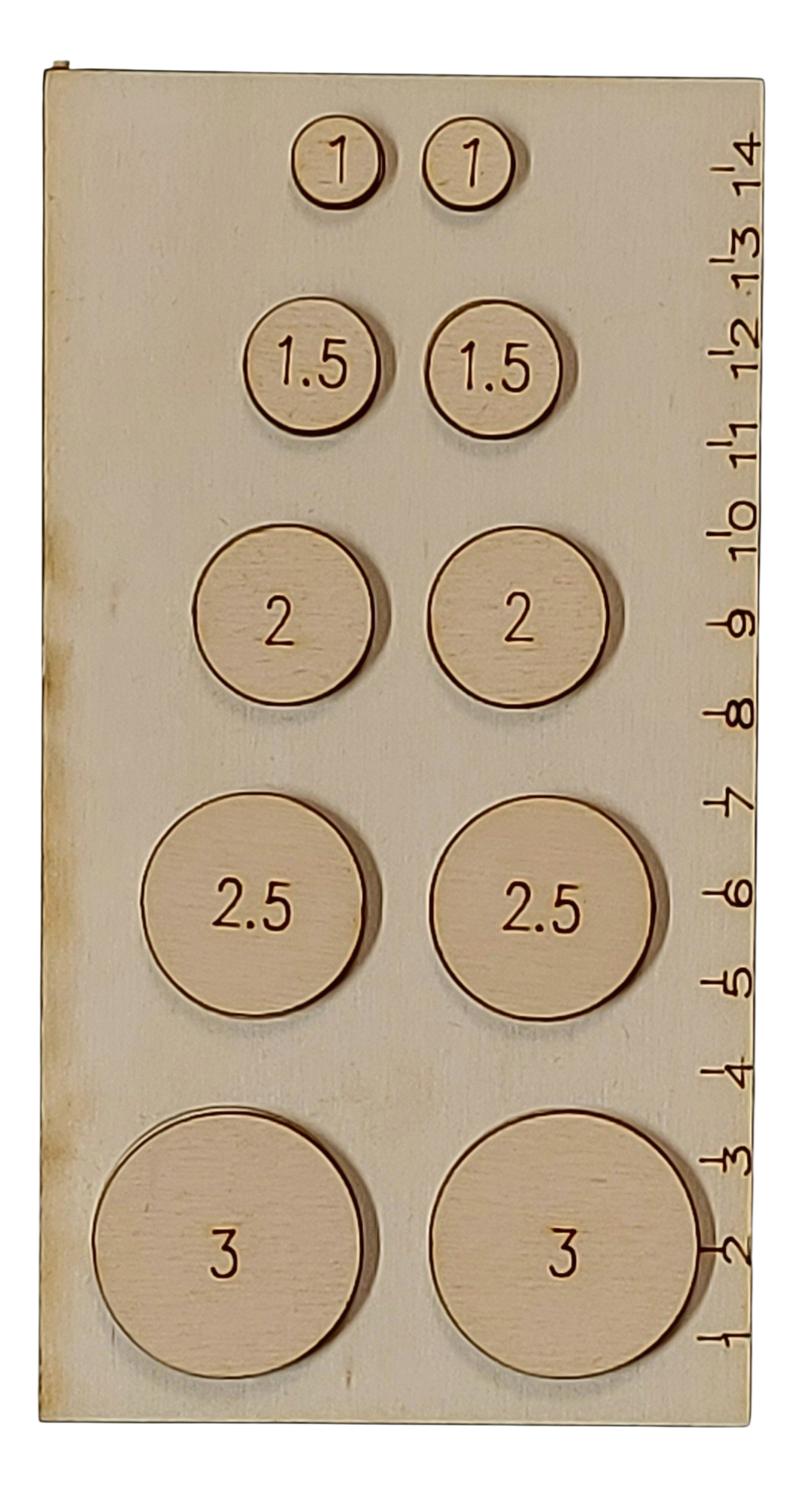 Formallegra SFL308 occhialometro legno 1-3 cm fiocchi