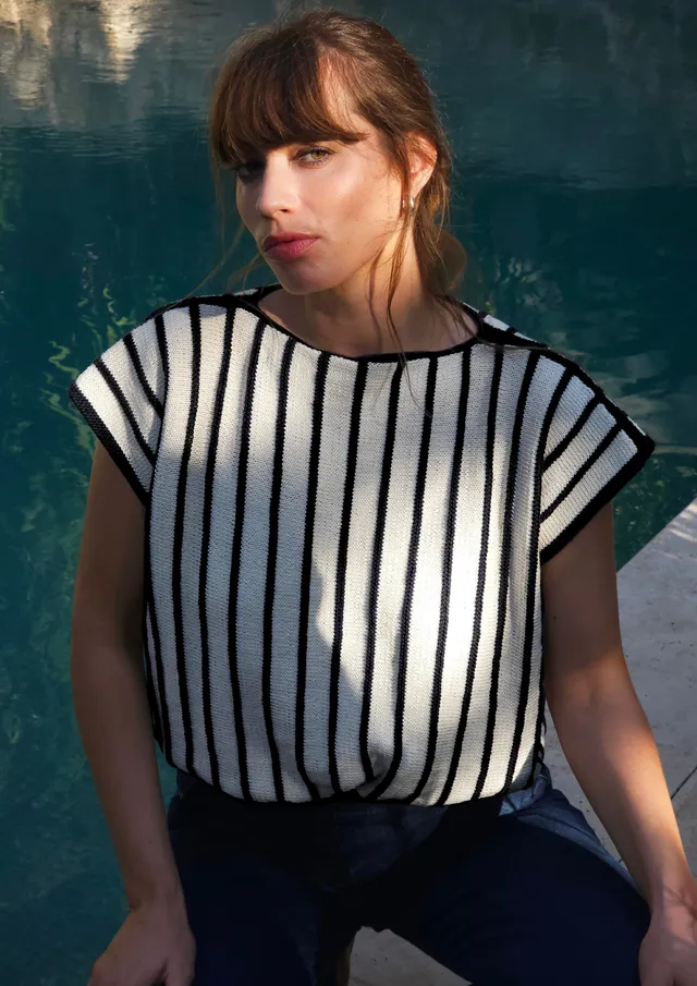 Annyblatt Astrid kit maglia top cotone righe