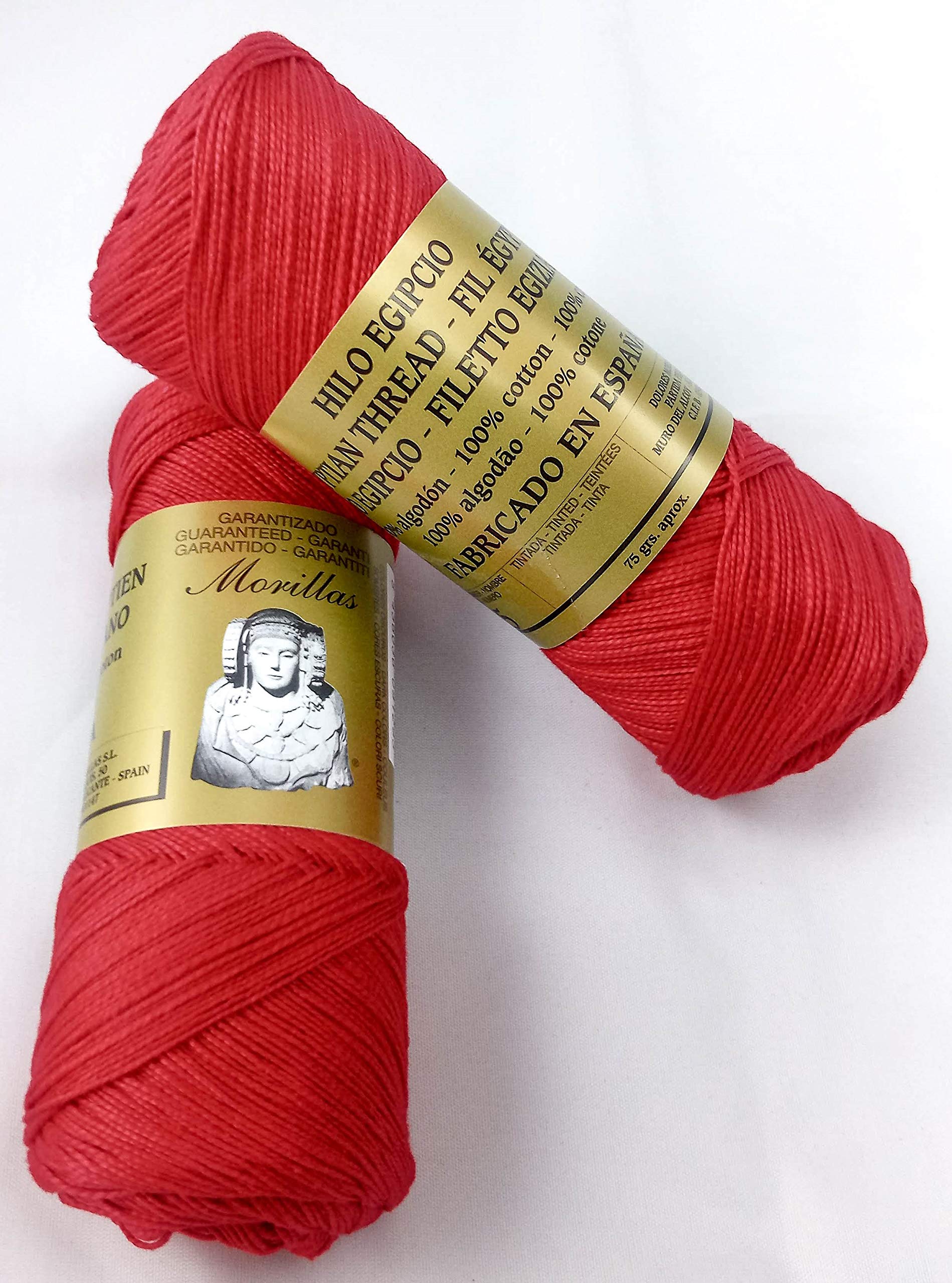 Morillas Zepelines Ne 8/2 cotone perlato rosso 40 2x75 g mercerizzato