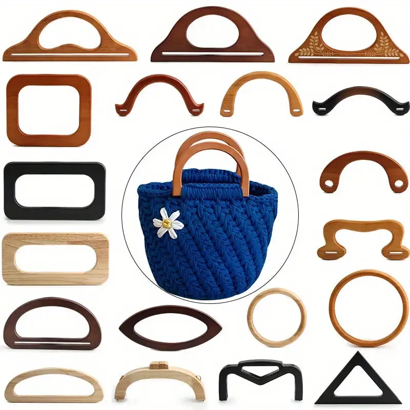 Il Filo di Arianna 954.201.01 manici legno borse marrone 10x17