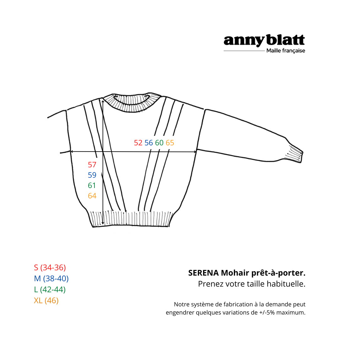 Annyblatt Serena maglione donna Blossom mohair e seta