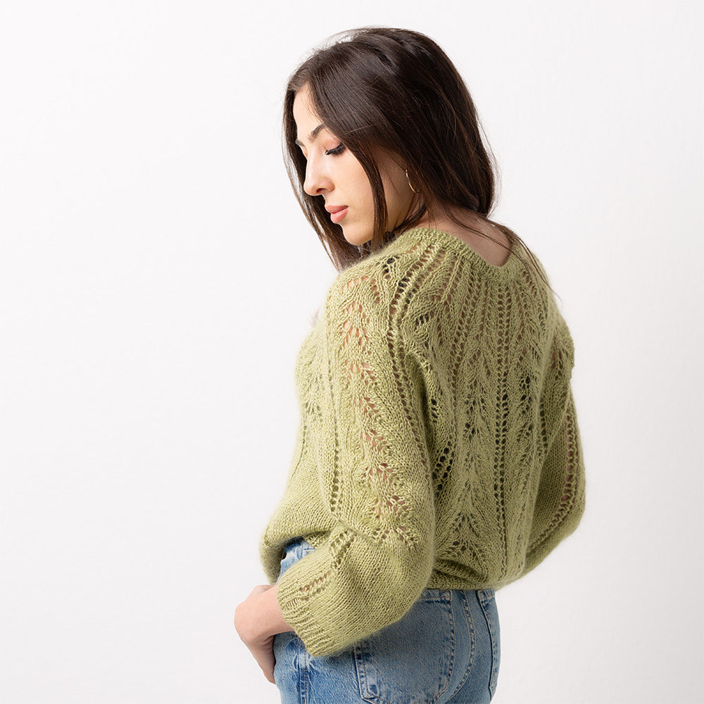 Pascuali Eyed Fern schema cardigan traforato