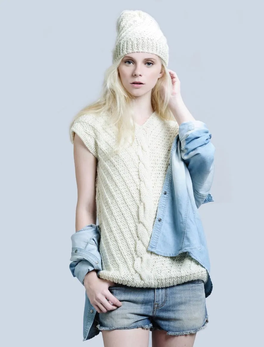Rosarios4 50 Top Tweed schema pullover donna