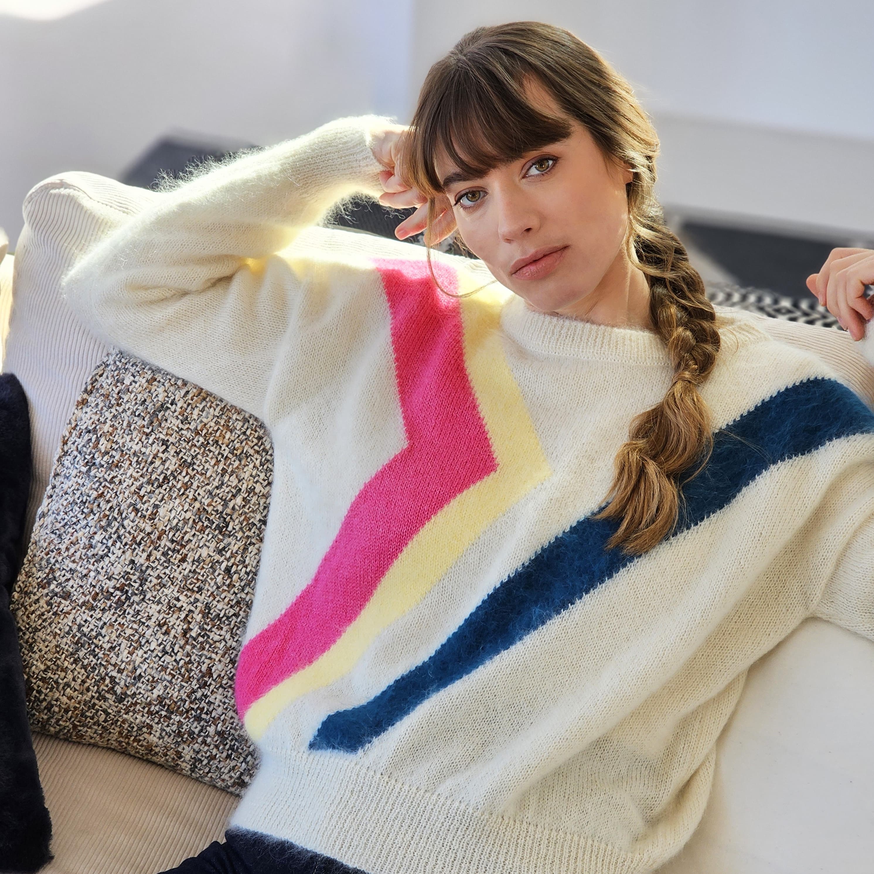 Anny Blatt Inès maglione mohair angora joie