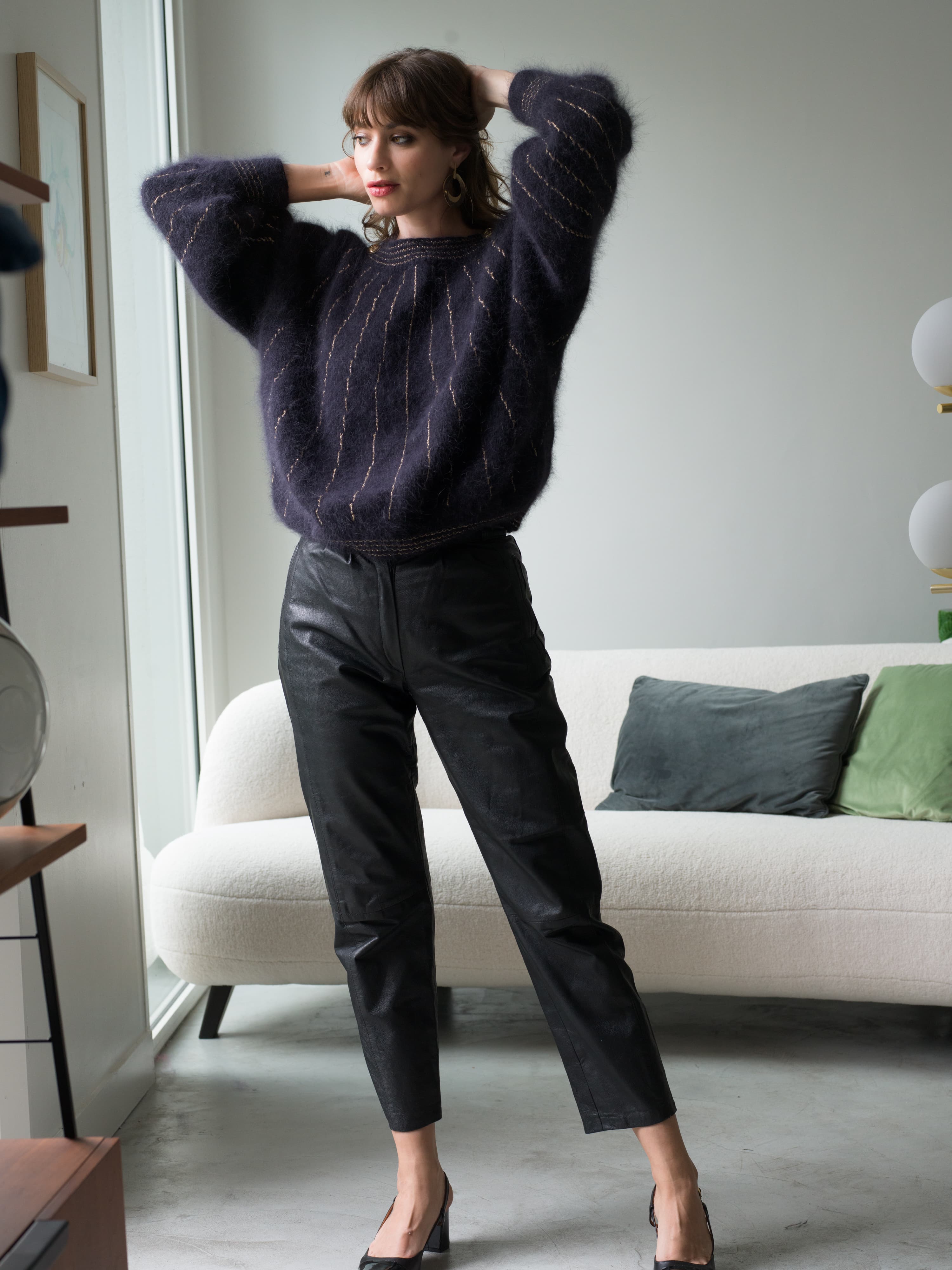 Annyblatt Athena kit maglia pullover angora oro