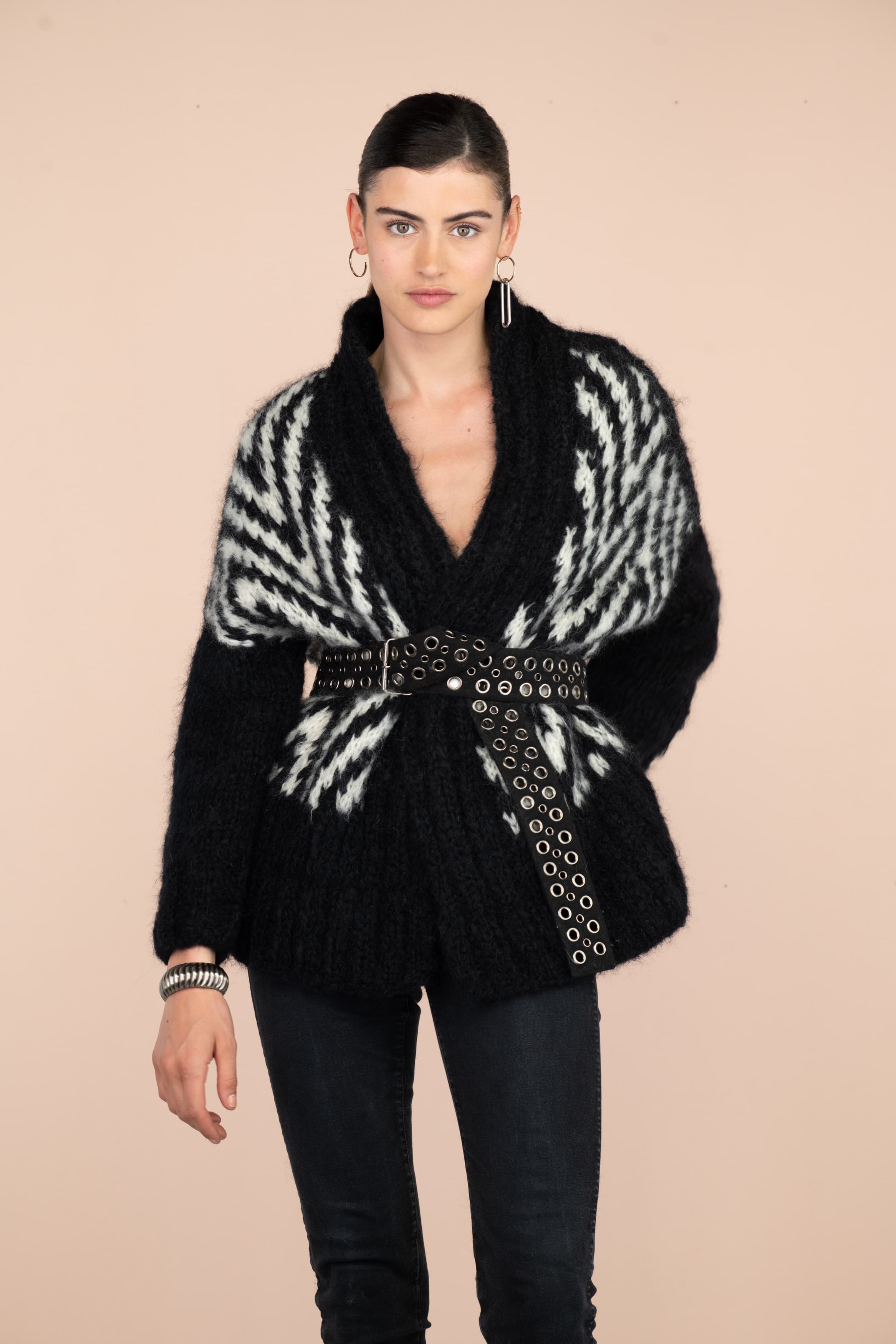 Annyblatt Zita kit maglia cappotto jacquard
