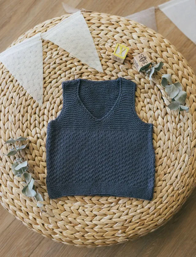Rosarios4 435 Colete gilet maglia bambina