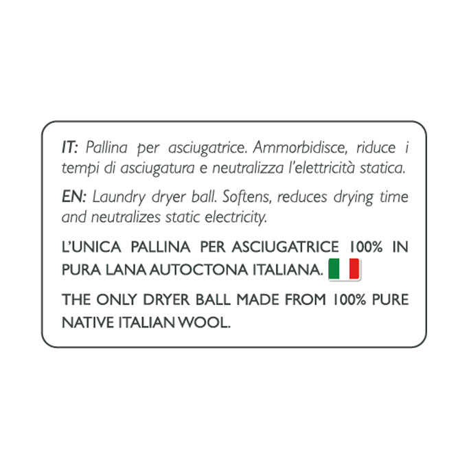 Gomitolorosa Lanasciuga 5 palline lana per asciugatrice