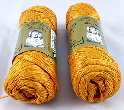Morillas Zepelines filato cotone perlé arancione 2x75 g