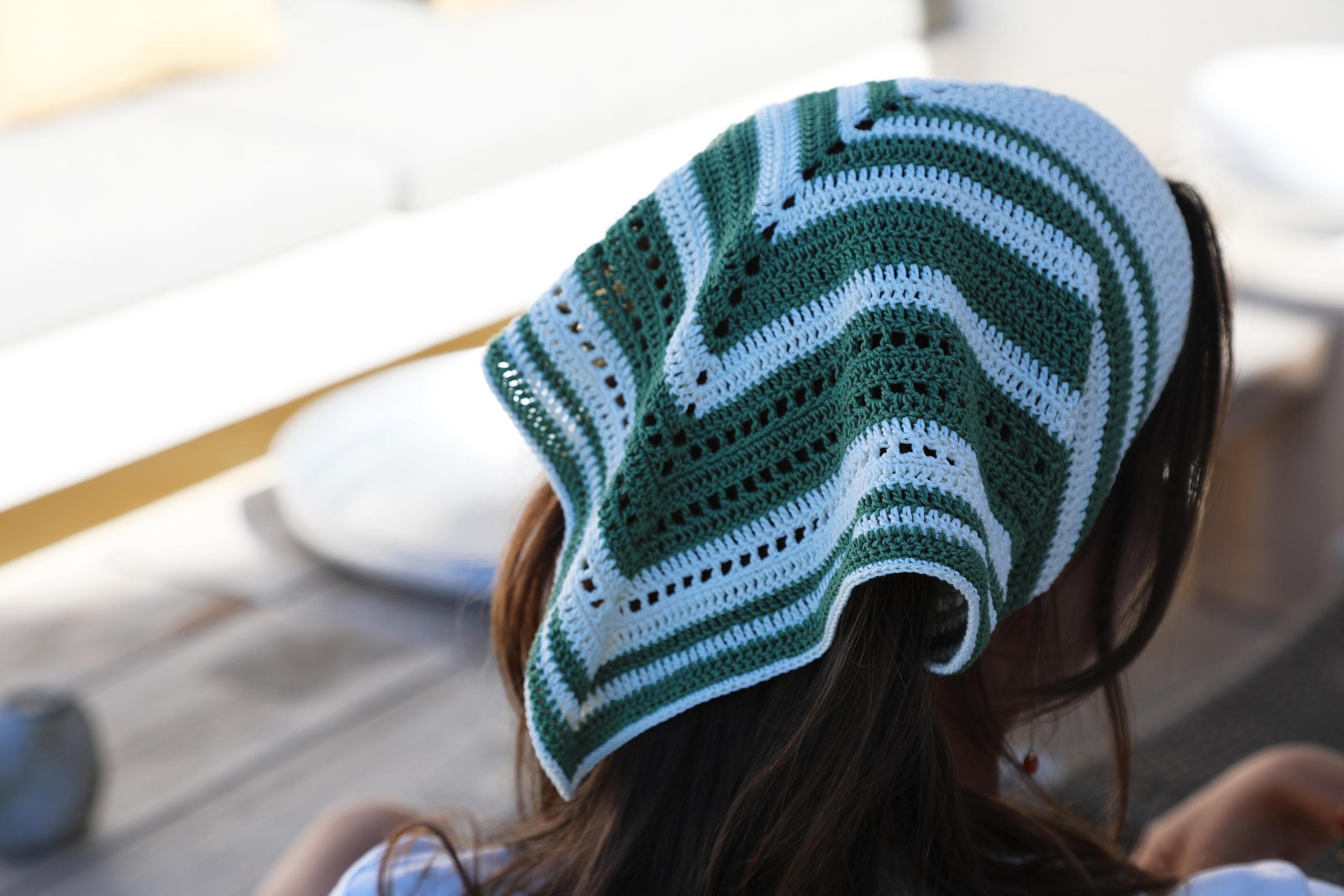Annyblatt Lydia kit uncinetto bandana cotone