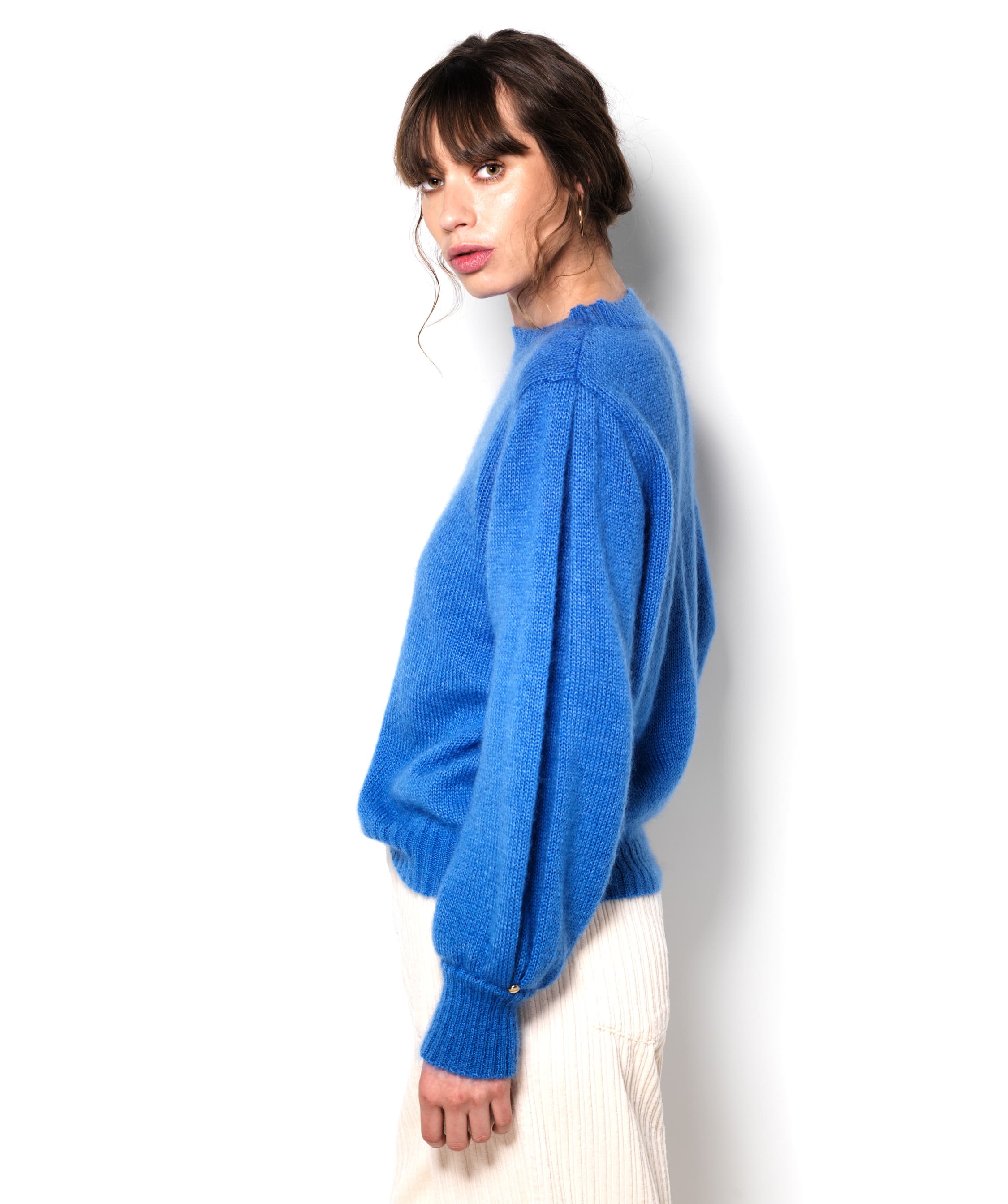 Anny Blatt Alix pull donna madone taglia XS mohair seta